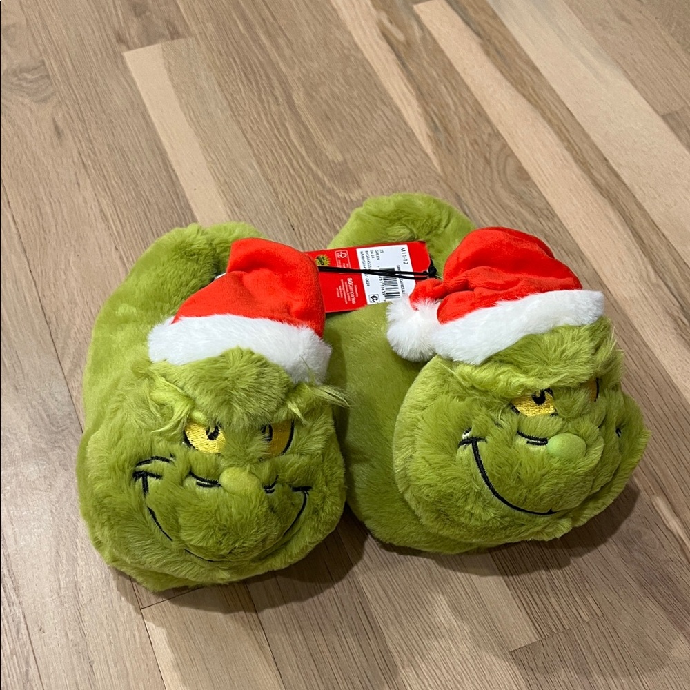Grinch Kids Slippers - Green